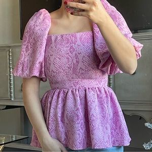 STINE GOYA PINK POPLIN TOP!!